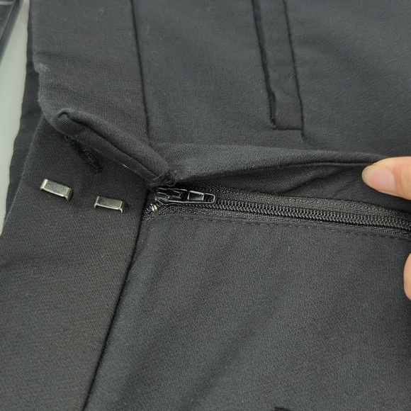 Zara High Rise Bootleg Twill Pant Black S Business casual classic office work - Picture 4 of 5